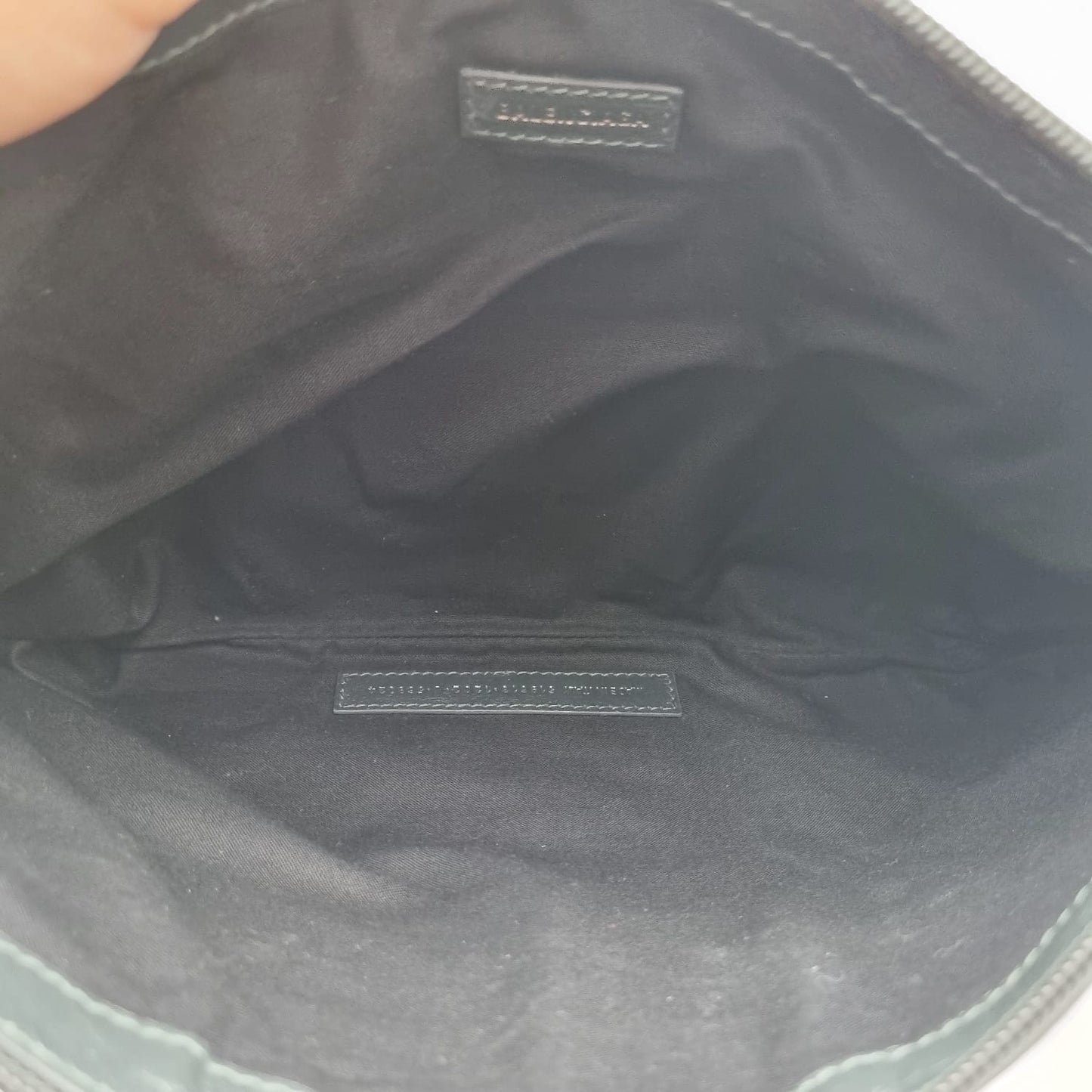 Balenciaga Clip Clutch Black #U 2007 Size 22x23