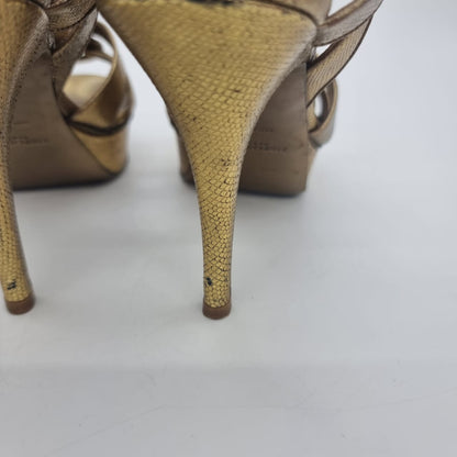 Yves Saint Laurent Tribute Gold Metalic Size 38/25