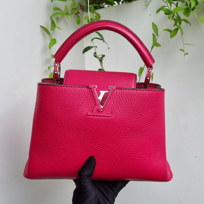 Louis Vuitton Capucine BB Fuschia 2014 Size 27x9x17