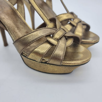 Yves Saint Laurent Tribute Gold Metalic Size 38/25