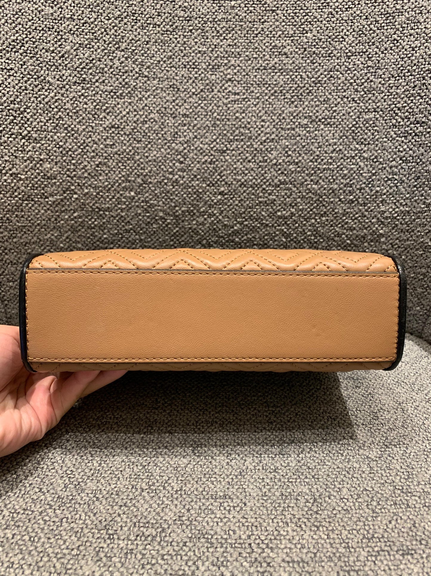Tory Burch Fleming Convertible Black Brown Size 21x6x14