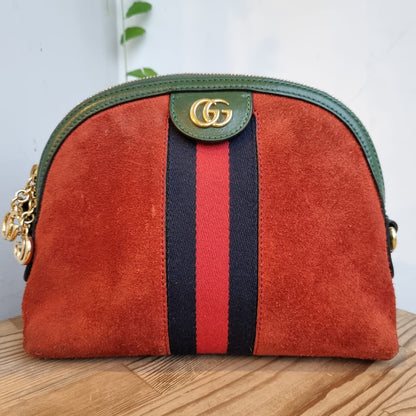 Gucci Ophidia Dome Leather Handbag Size 23x6x19