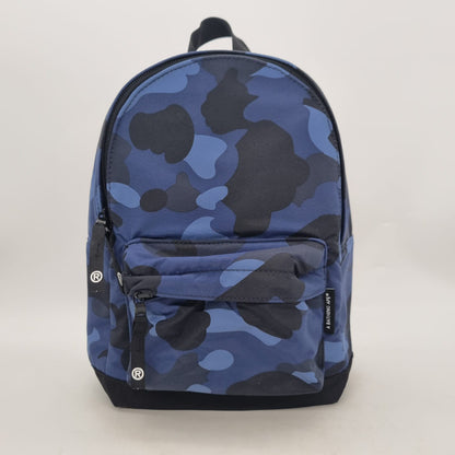 Bathing Ape Backpack Blue Navy Size 23x13x31