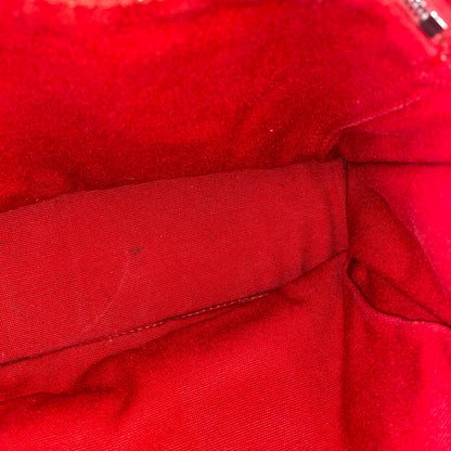 Hermes Herline Tote Canvas Red Size 30x8x22