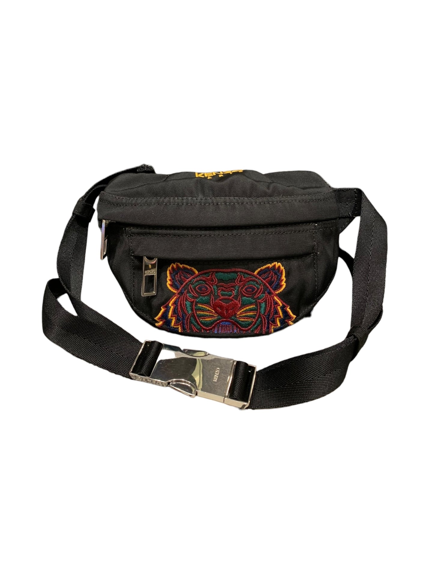 Kenzo Canvas Tiger Bumbag Black Size 29x18x11