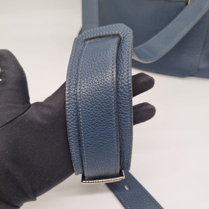 Hermes Jypsiere 34 Togo Leather Deep Blue #L 2008 Size 34x15x28