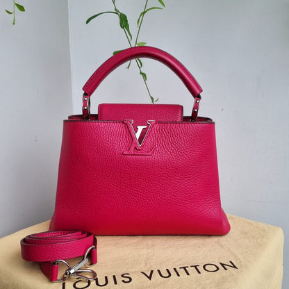 Louis Vuitton Capucine BB Fuschia 2014 Size 27x9x17