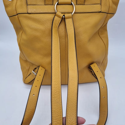 Coach Backpack Leather Yellow Size 30x12x33