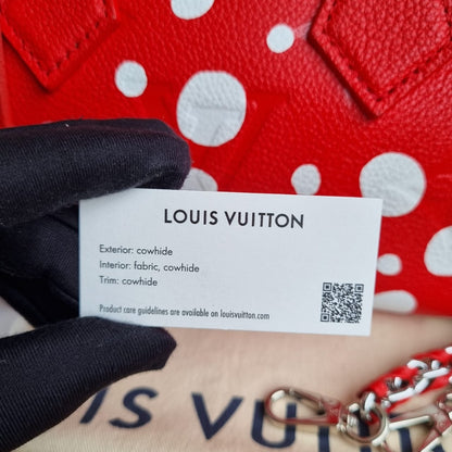 Louis Vuitton x Yayoi Kusama Speedy 20 Red CHIP 2023 Size 20x11x16