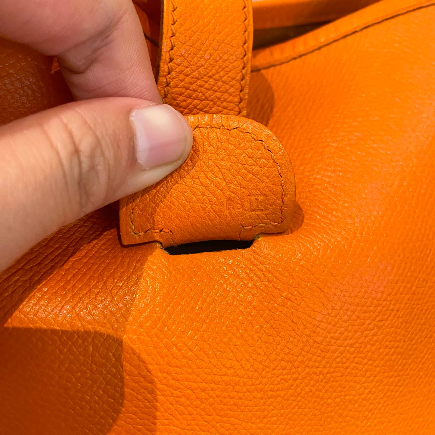Hermes Evelyne PM Epsom Leather Orange #I Kotak Size 29x8x30