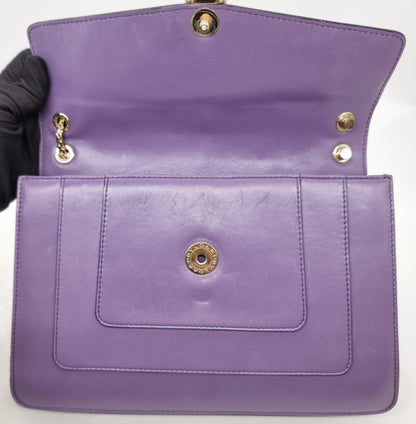 Bvlgari Medium Serpenti Forever Crossbody Bag Purple Size 27x5x20