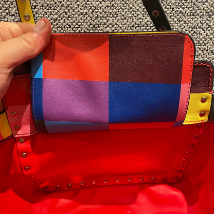Valentino Garavani Rockstud Small Tote Rainbow Bag Size 19x9x17
