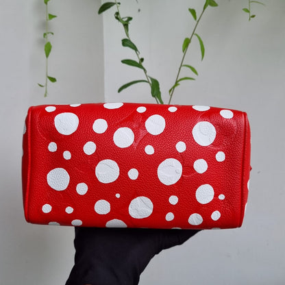 Louis Vuitton x Yayoi Kusama Speedy 20 Red CHIP 2023 Size 20x11x16