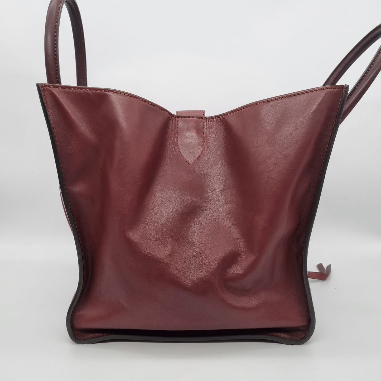 Celine Phantom Small Tote Burgundy Size 30x24x30