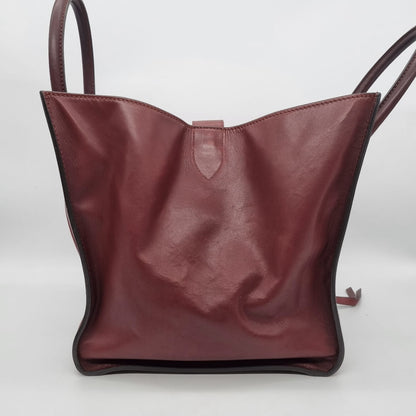 Celine Phantom Small Tote Burgundy Size 30x24x30