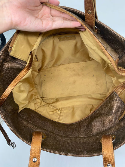 Chanel Biaritz Large Tote Bronze #13 Size 36x15x31