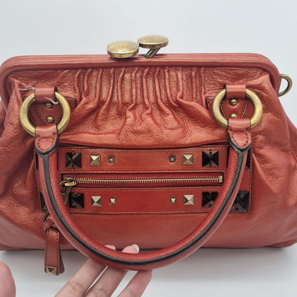 Marc Jacob Shoulder Bag Coral Metalic Size 35x10x26