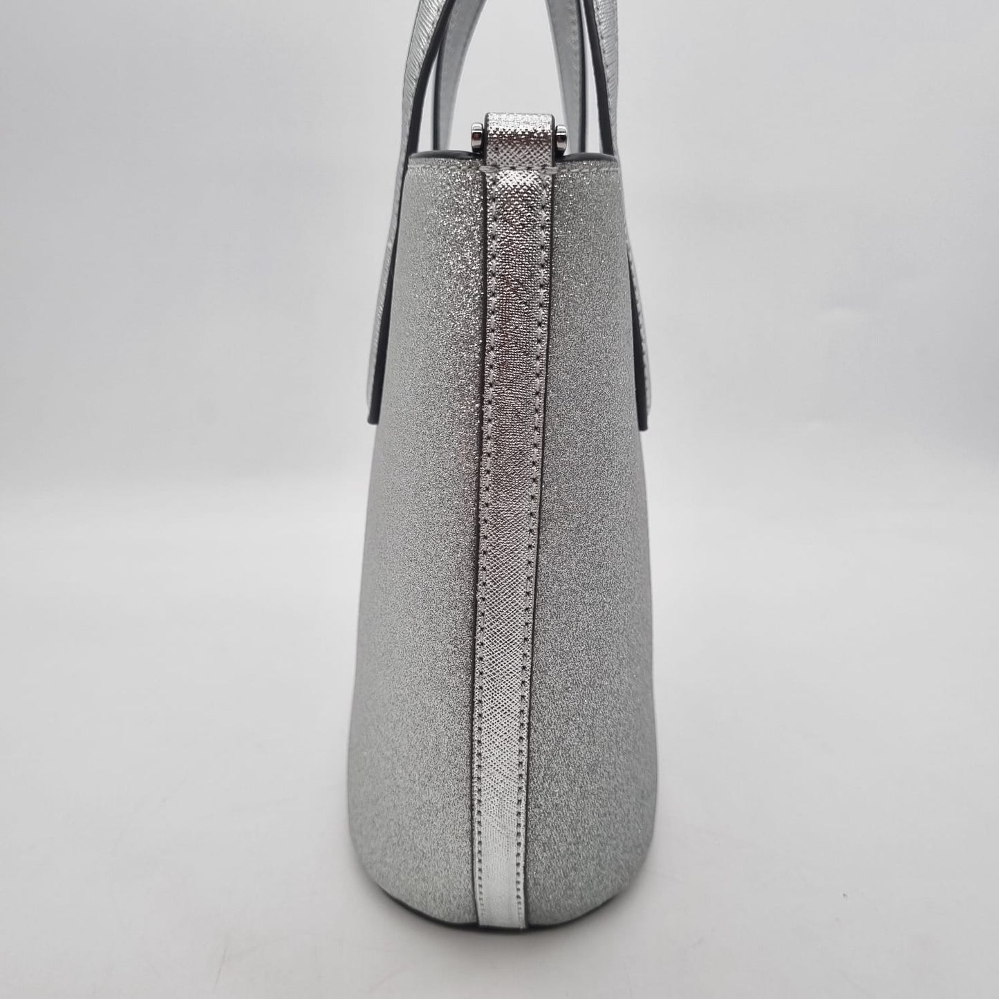 Kate Spade Glimmer Glitter Satchel Bag Silver Size 21x10x21