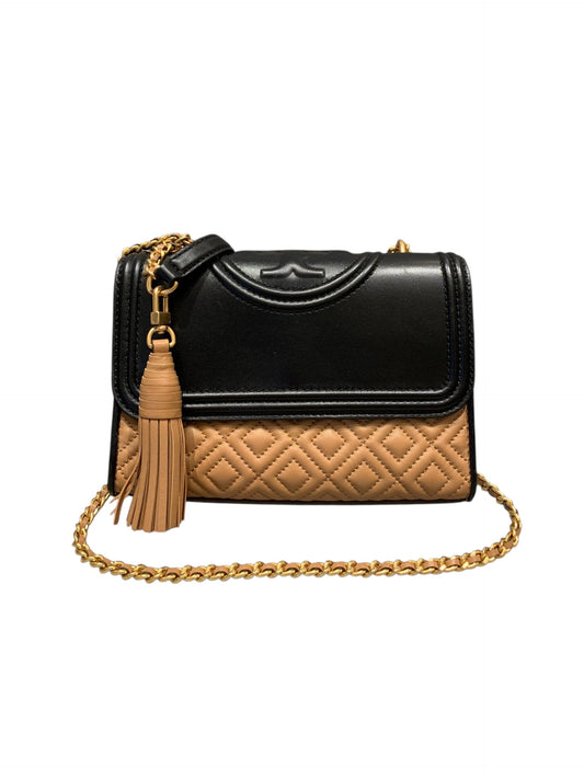 Tory Burch Fleming Convertible Black Brown Size 21x6x14