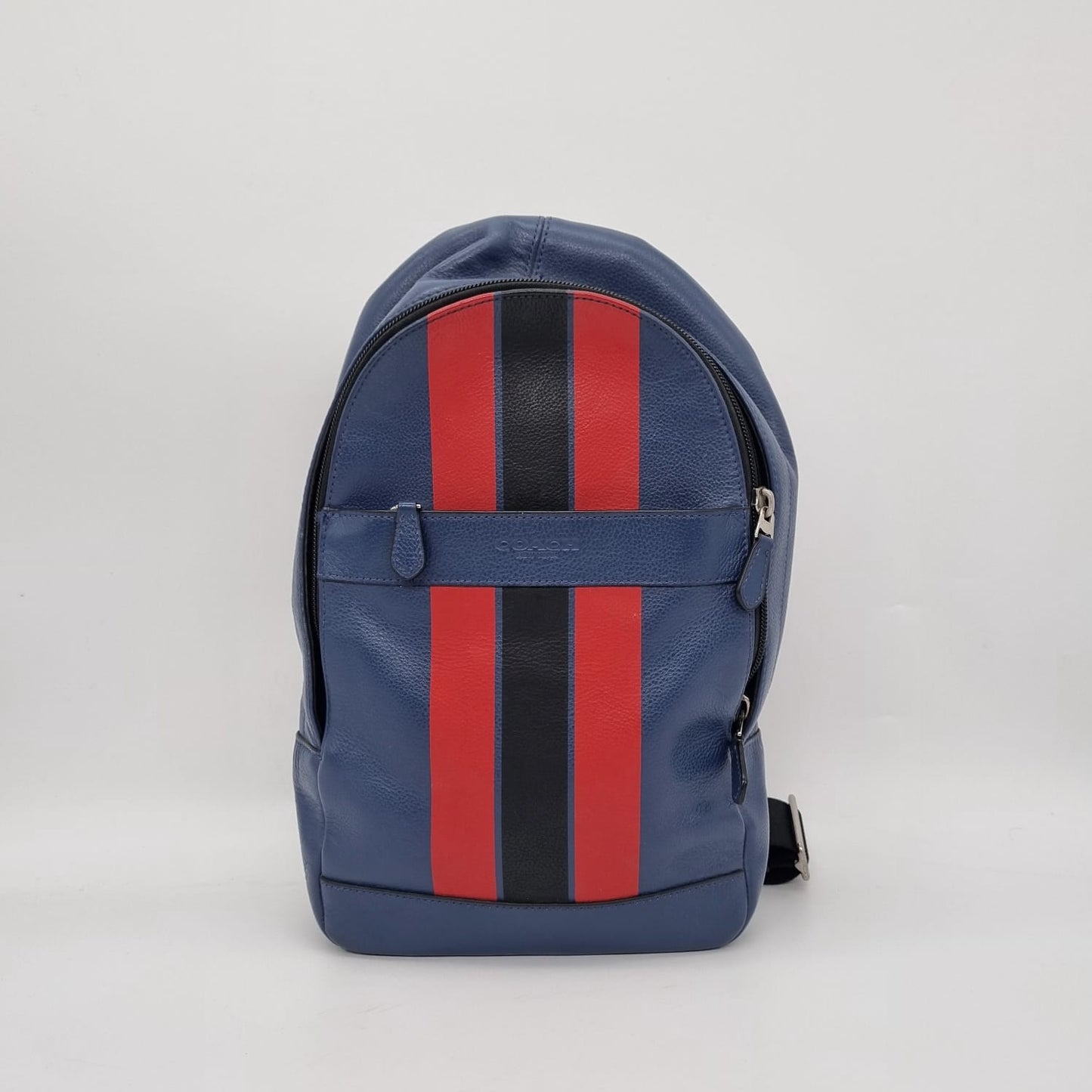 Coach Houston Sporty Baseball Slingpack Navy Red Size 19x7x28