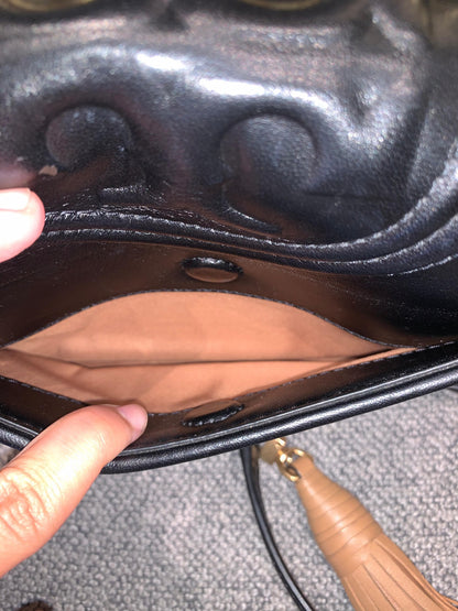 Tory Burch Fleming Convertible Black Brown Size 21x6x14
