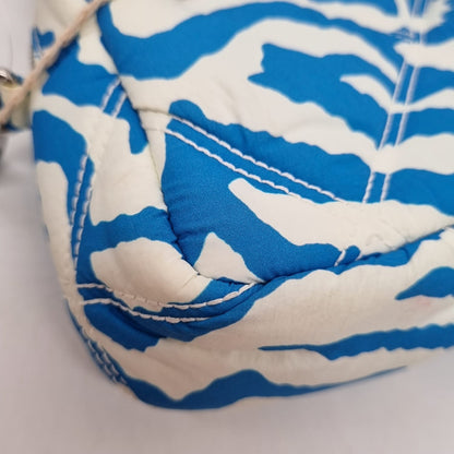 Bimba Y Lola Small Tiger Printed Crossbody Bag Blue Size 18x5x12