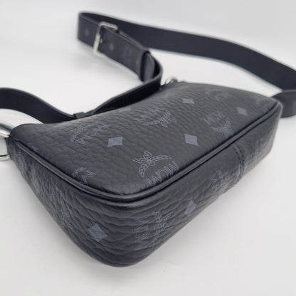 MCM Small Crossbody Pouch Trio Visetos Multi Size 21x5x15