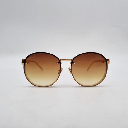 Linda Farrow Sunglasses Brwon Ombre Gold Freme