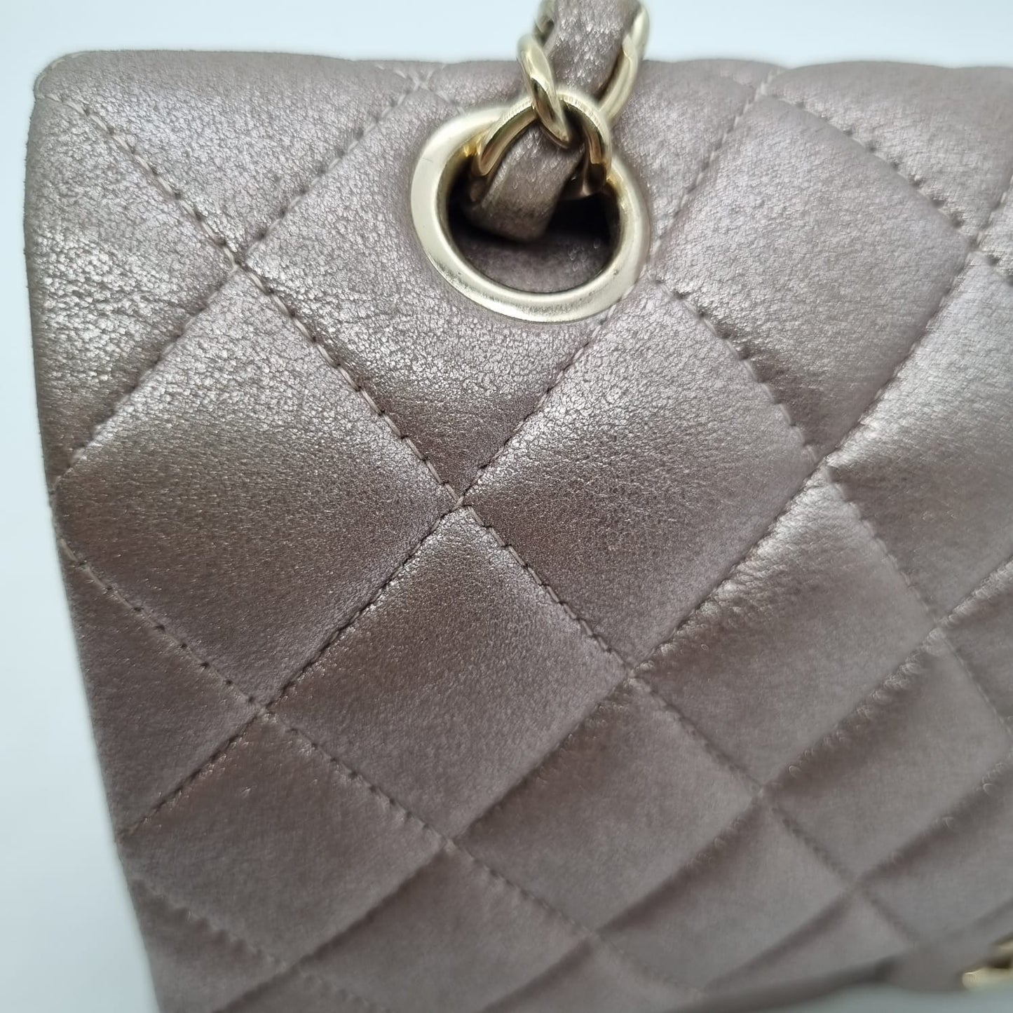 Chanel Classic Medium Rose GHW #19 Size 25x6x16