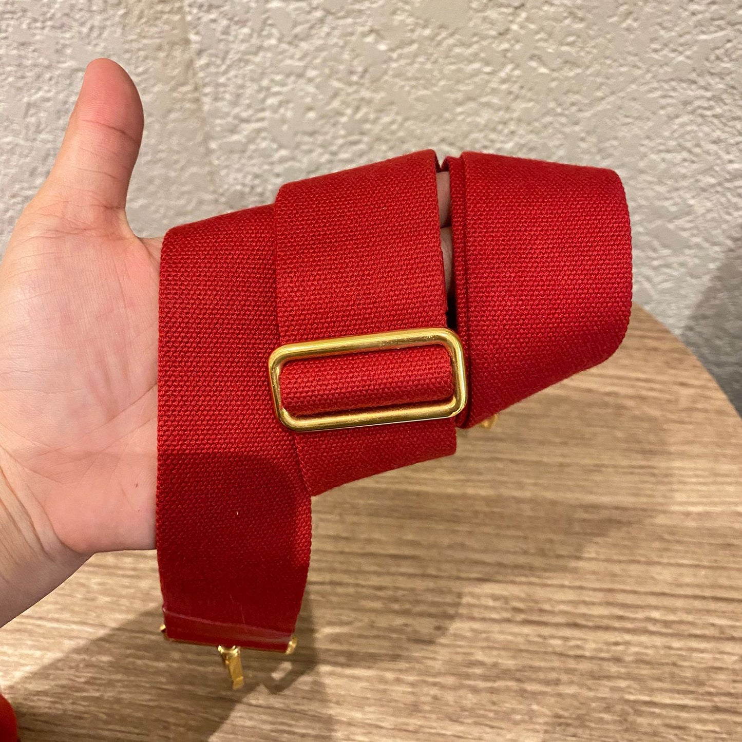 Prada Canapa Shopping Tote Canvas Red Size Size 35x23x22