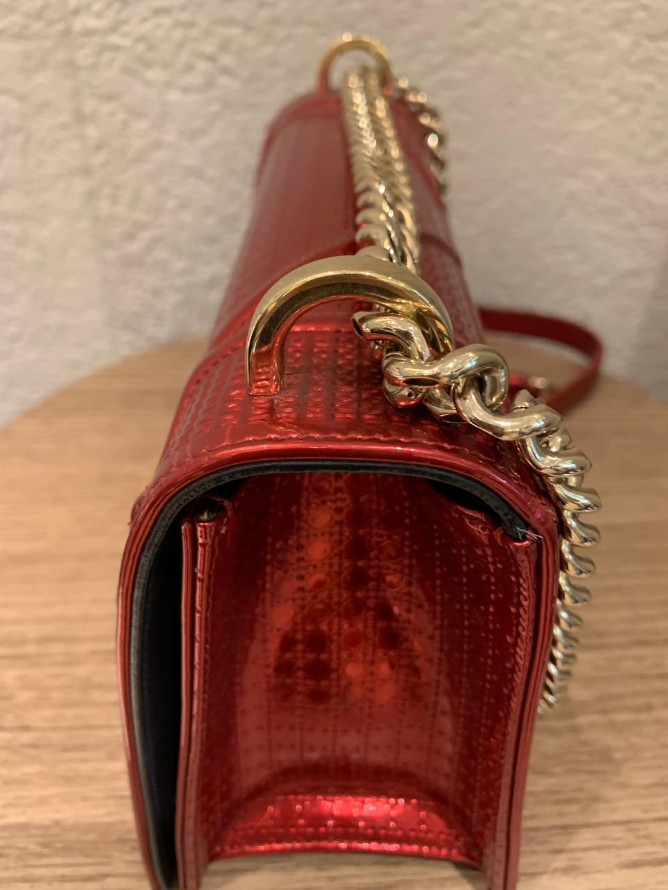 Dior Diorama Medium Metallic Red 2018 Size 25x10x16