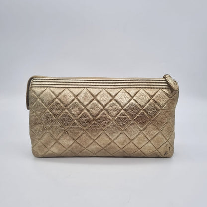 Chanel O Case Gold Champagne #21 Size 26x16