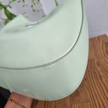 Prada Cleo Spazzolato Aqua Green 2021 Size 25x6x16