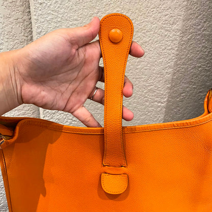 Hermes Evelyne PM Epsom Leather Orange #I Kotak Size 29x8x30