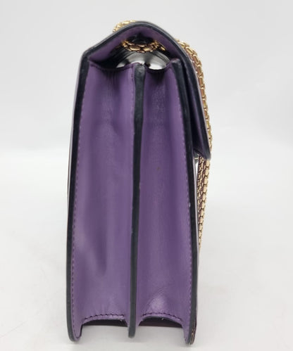 Bvlgari Medium Serpenti Forever Crossbody Bag Purple Size 27x5x20