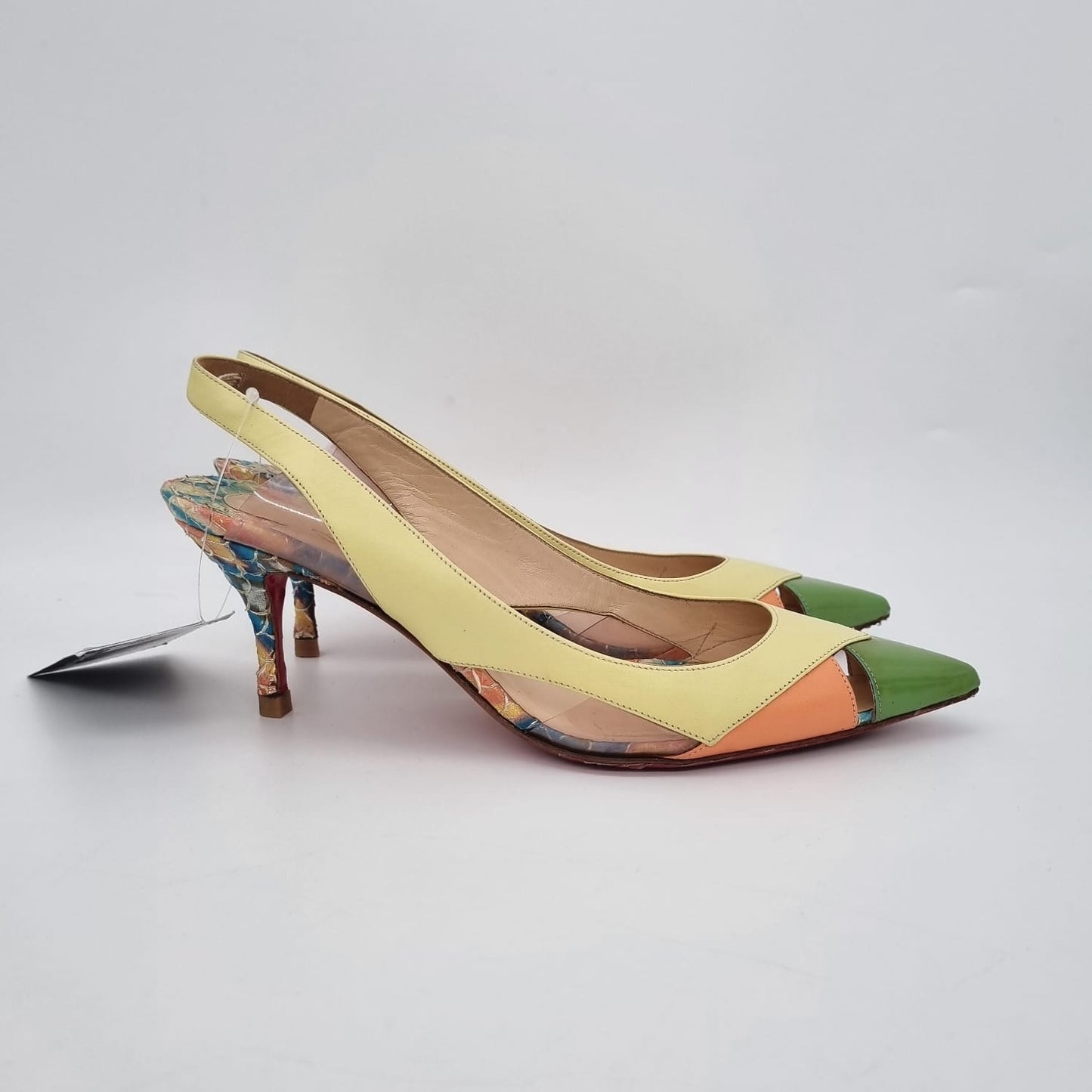 Christian Louboutin Air Chance Heels Tricolor Size 38/ 25 Dari Ujung