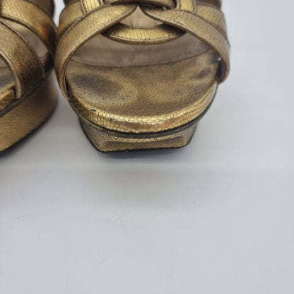 Yves Saint Laurent Tribute Gold Metalic Size 38/25