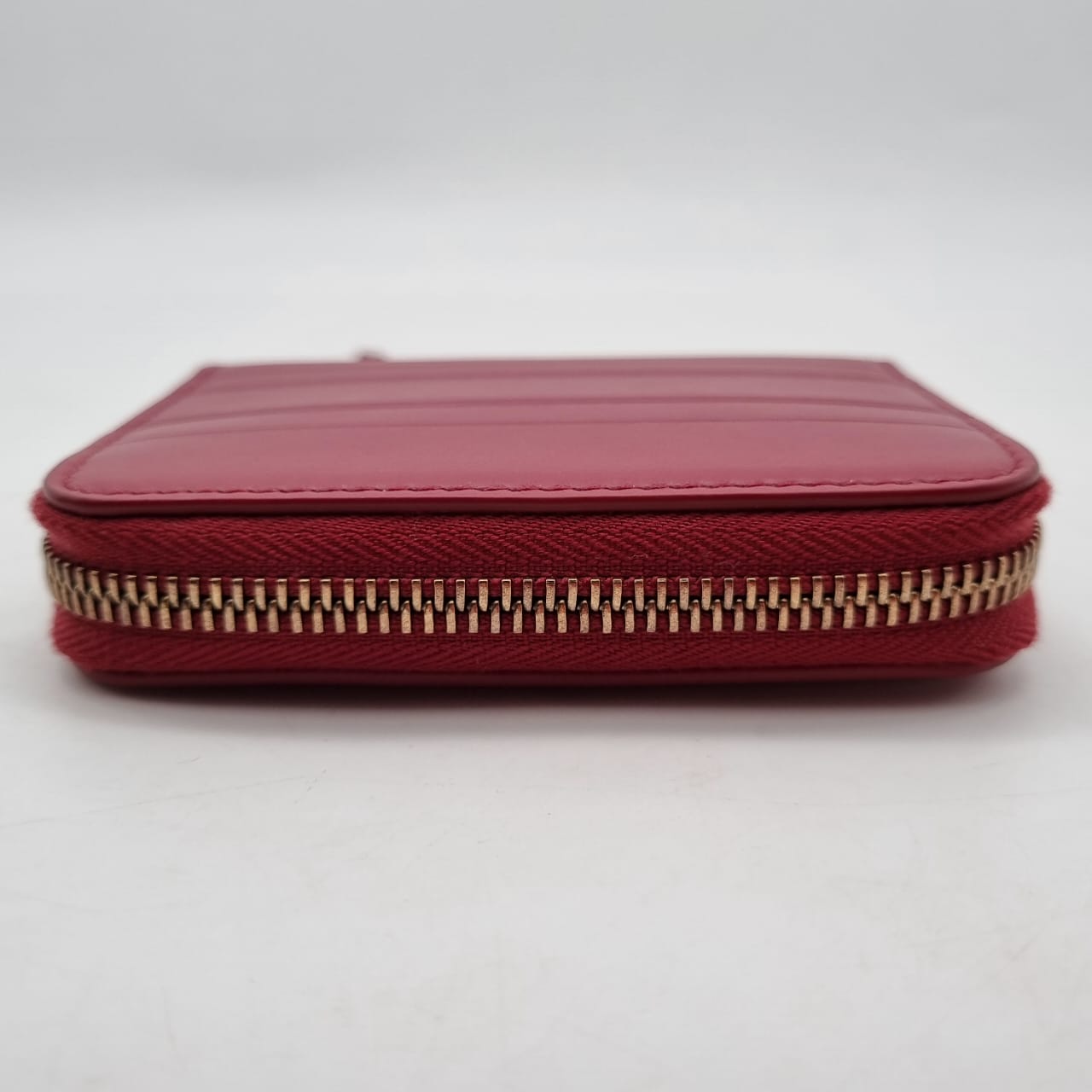 Dior Stripe Medium Zipper Wallet Red 2020 Size 11x9