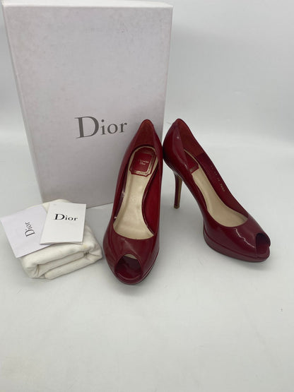 Dior Heels Patent Maroon Size 36,5/23