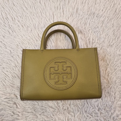 Tory Burch Ella Bio Mini Tote Olive Green Size 18x5x12