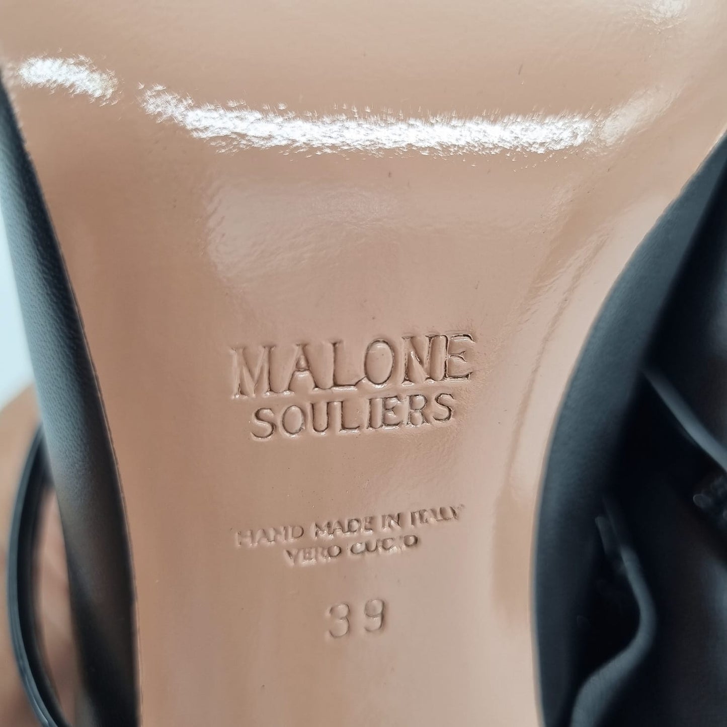 Malone Maureen Heels Leather Black Size 39/26 Dari Ujung