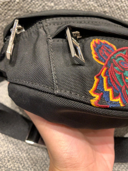 Kenzo Canvas Tiger Bumbag Black Size 29x18x11