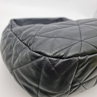 Prada Hobo Bag Leather Black GHW Size 40x13x30