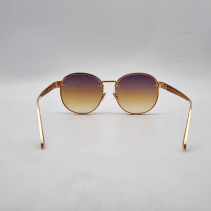 Linda Farrow Sunglasses Brwon Ombre Gold Freme