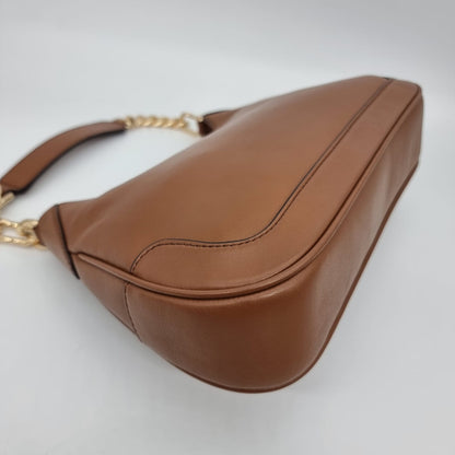 Michael Kors Hally Shoulder Bag Tan Size 29x6x20
