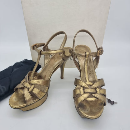 Yves Saint Laurent Tribute Gold Metalic Size 38/25