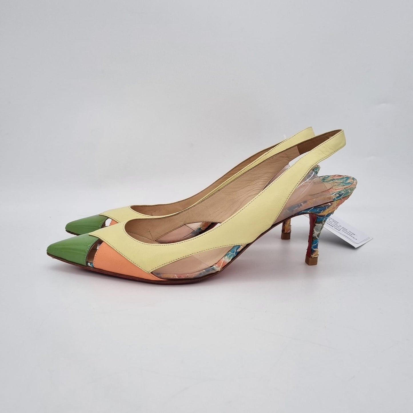 Christian Louboutin Air Chance Heels Tricolor Size 38/ 25 Dari Ujung