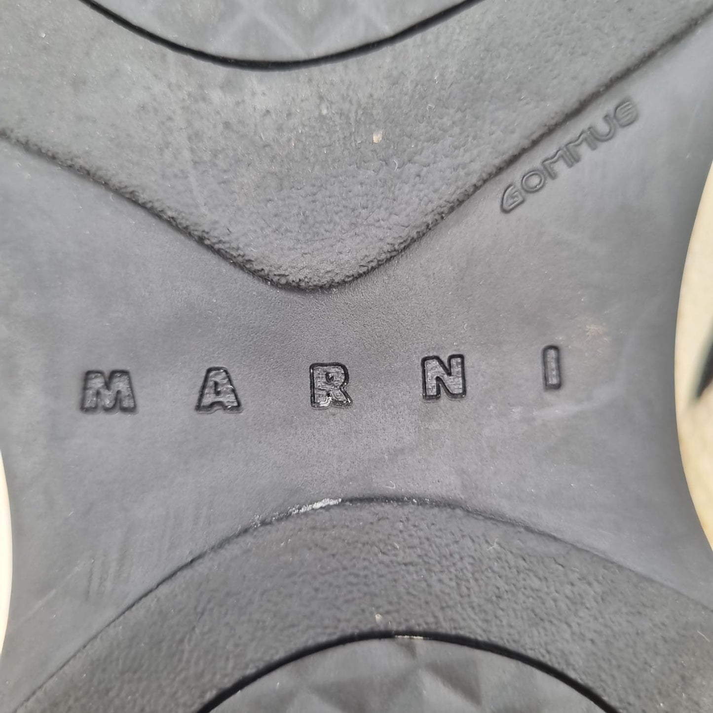 Marni Sneakers Gommus Black Blue Insole 25