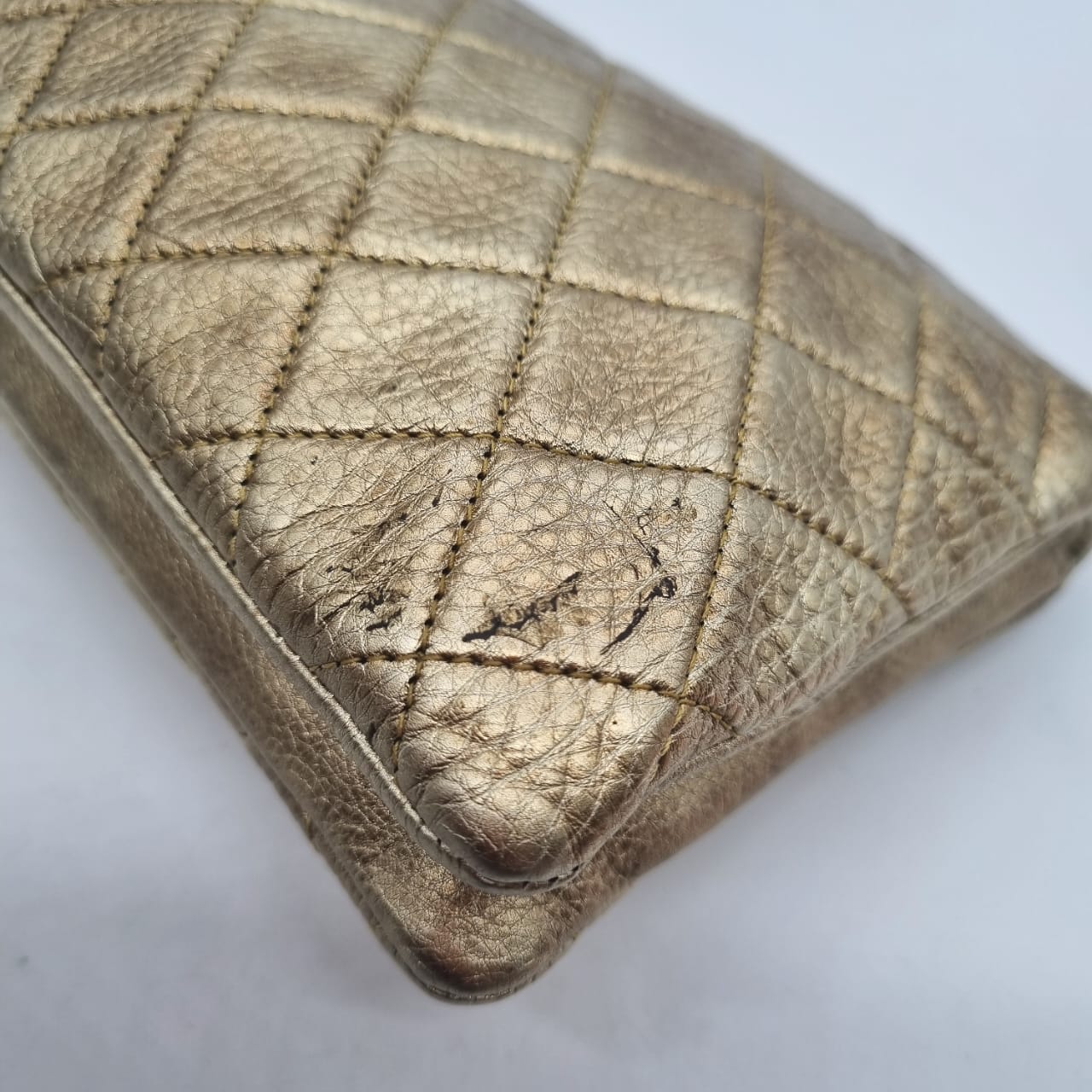 Chanel O Case Gold Champagne #21 Size 26x16