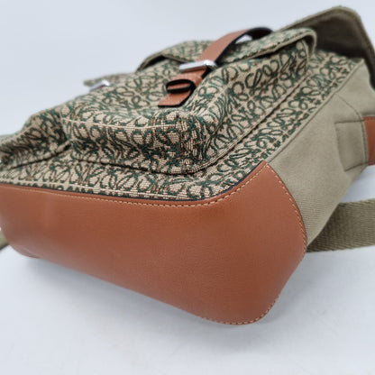 Loewe Messenger Bag Logo Canvas Etoupe 2021 Size 26x8x23